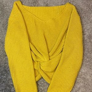 Small Mustard Yellow Soft Sweater